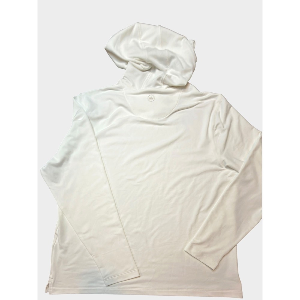 Peter Millar Women's White Sun Protection UPF 50+ Active Hoodie Pullover NWT XL - Picture 2 of 6